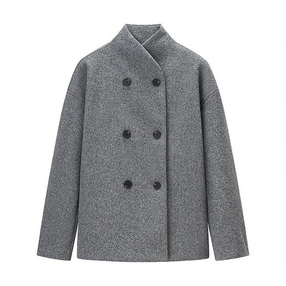 Celestine | Elegant Double-Breasted Oversized Jacket