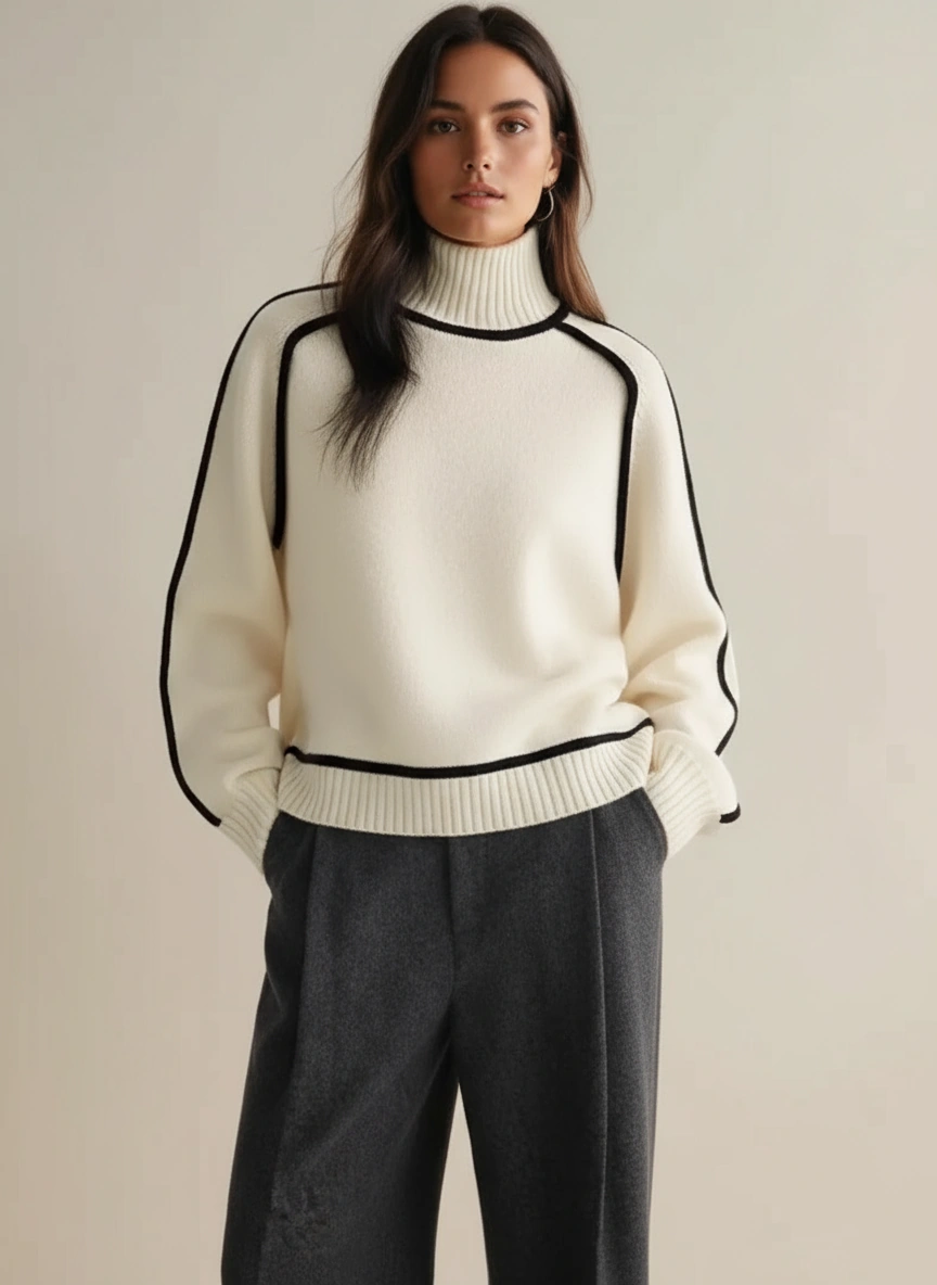 Ladies' Turtleneck Jumper Soft Warm Luxury Knit Winter