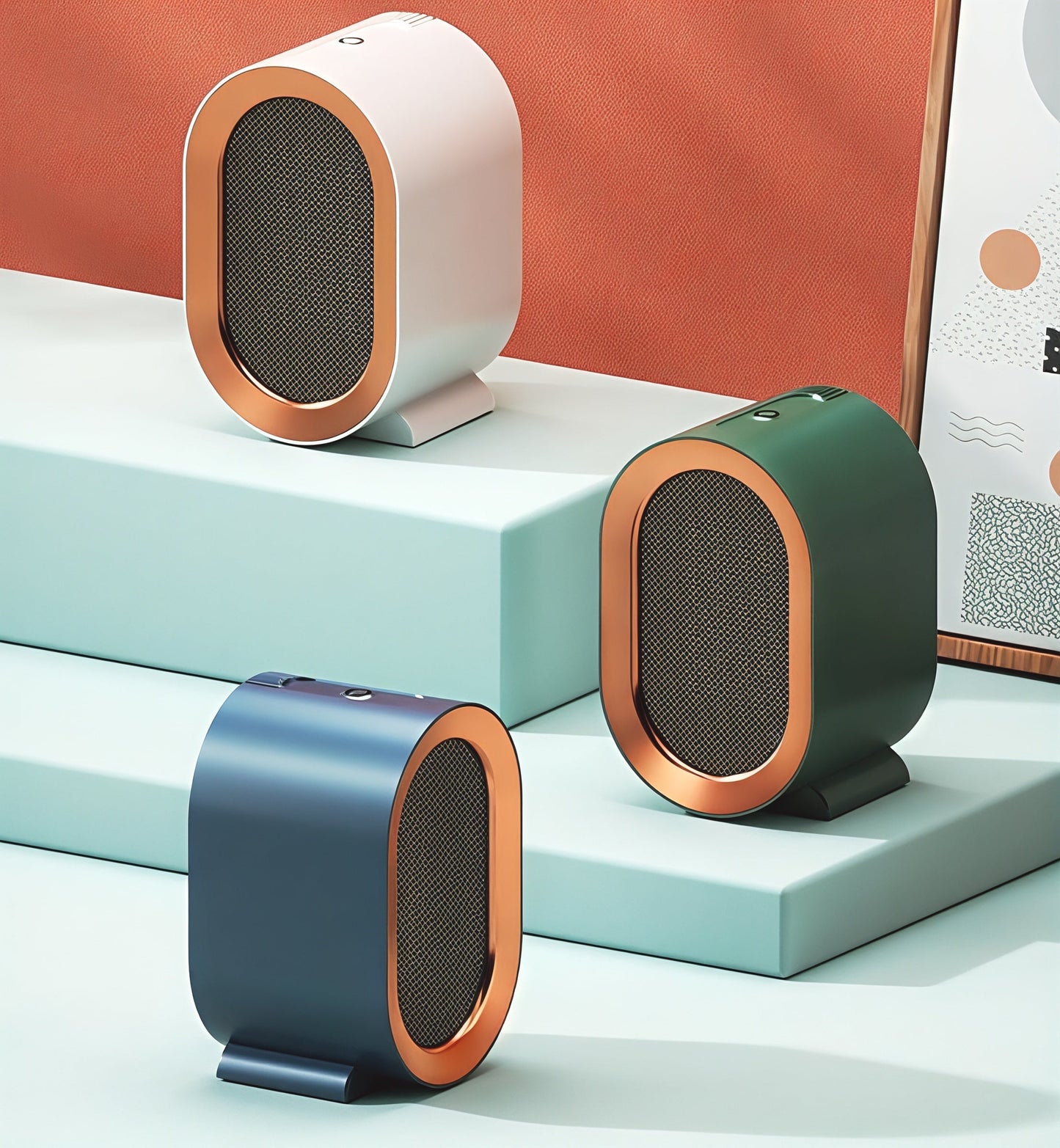 CeramiHeat | Compact Efficient Portable Electric Space Heater for Quick Warmth