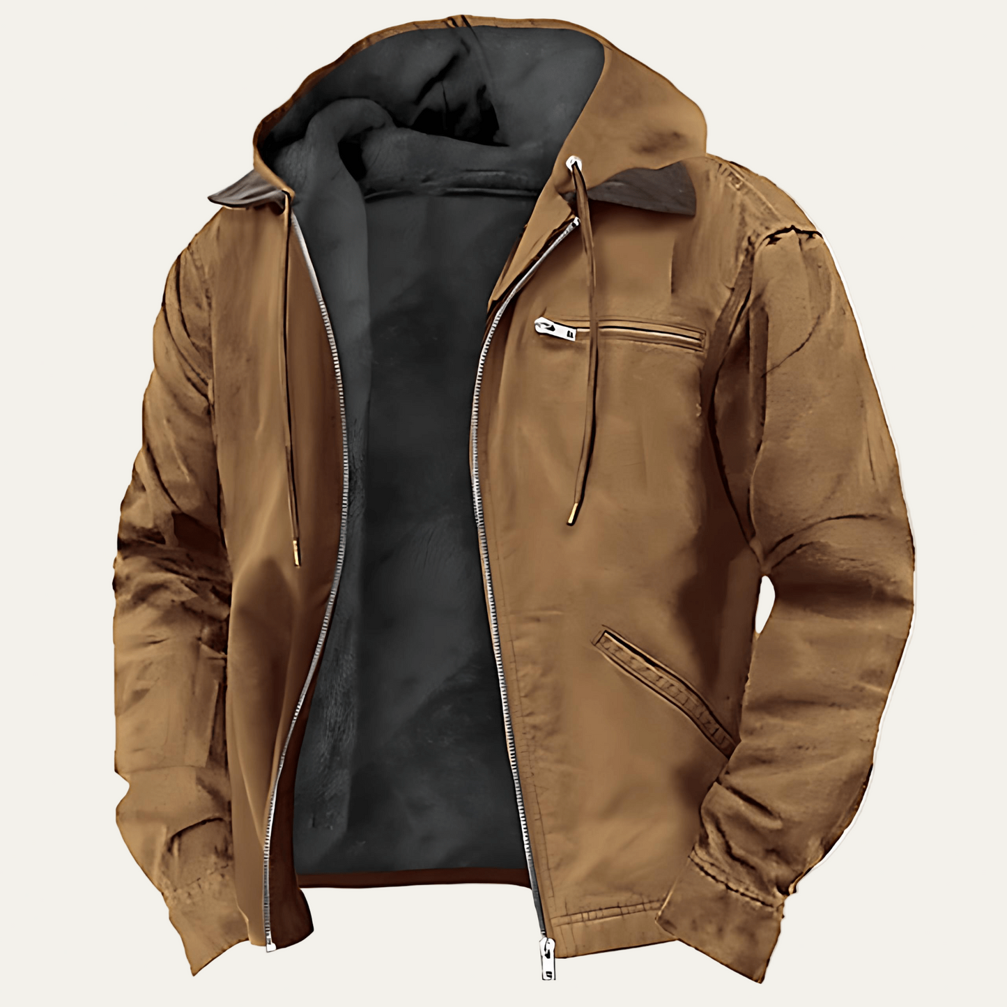 Men’s Canvas Utility Hooded Jacket