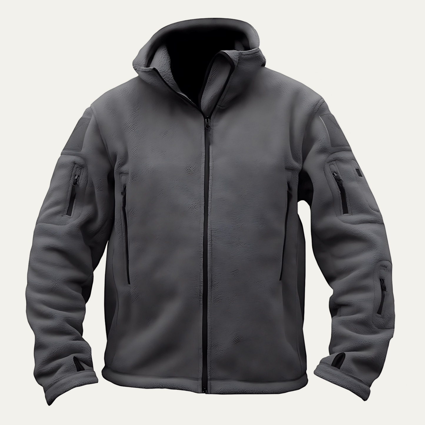 Men’s Tactical Full Zip Hooded Fleece Jacket