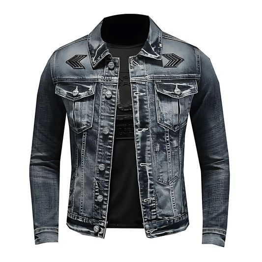 Cevori Black Stonewashed Denim Jacket