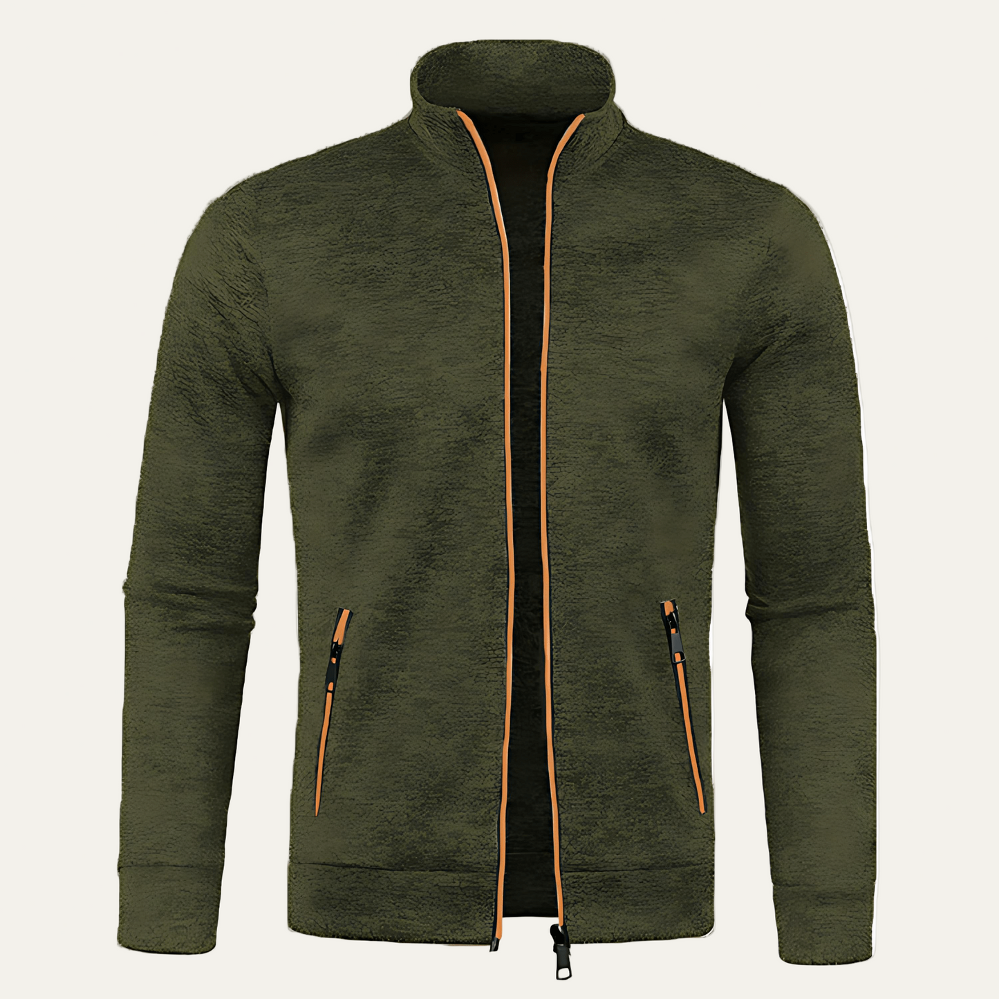 Men’s Stand Collar Fleece Jacket