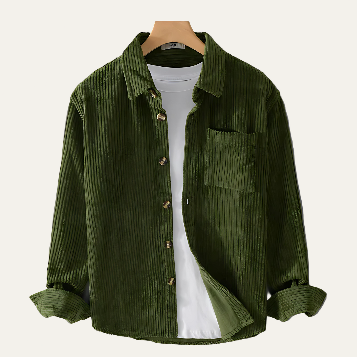 Men’s Wide Wale Corduroy Button Up Overshirt