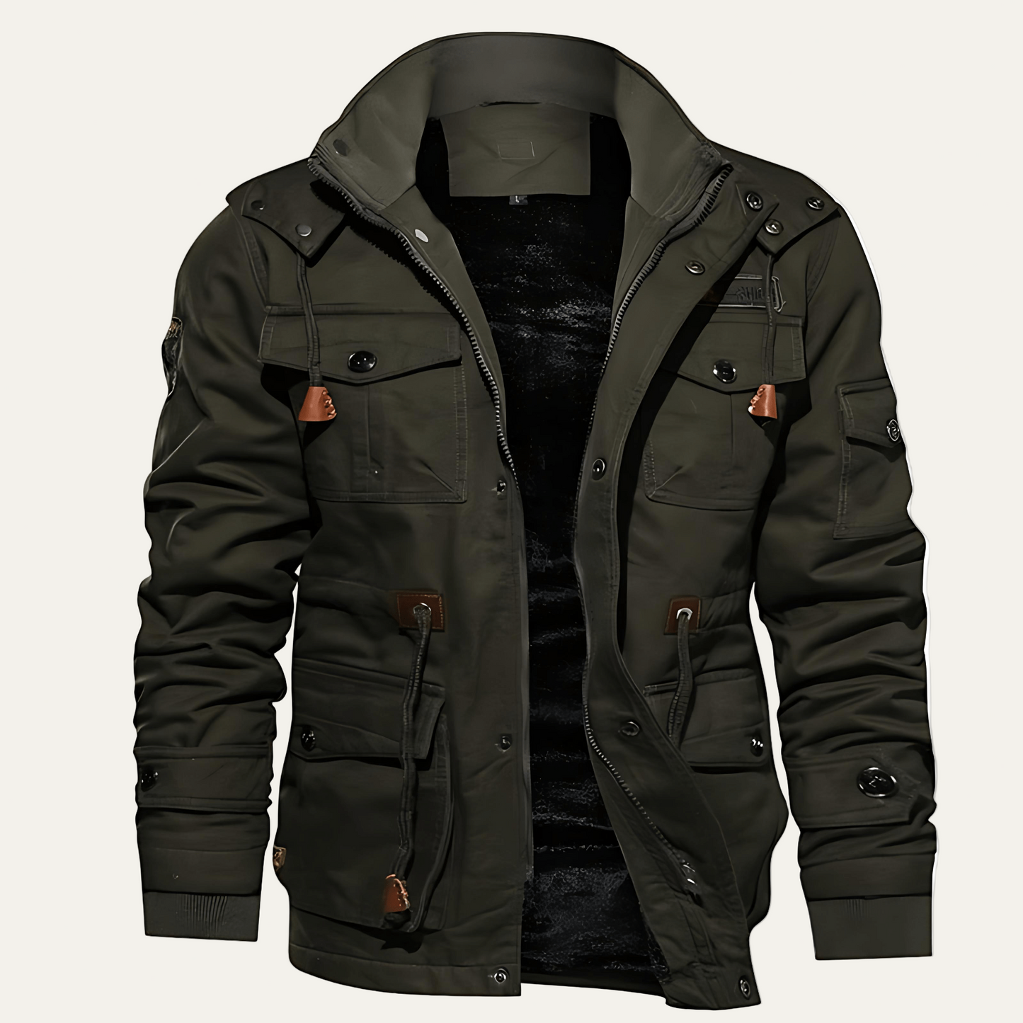 Men’s Rugged Multi Pocket Insulated Parka Jacket