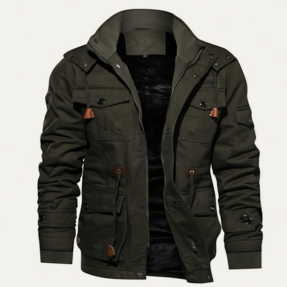 Men’s Rugged Multi Pocket Insulated Parka Jacket