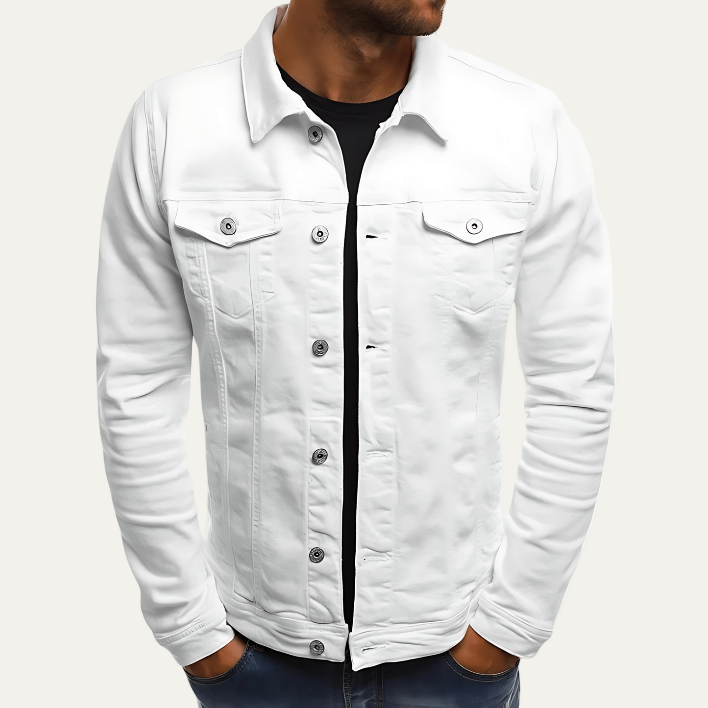 Men’s Classic Chest Pocket Trucker Jacket