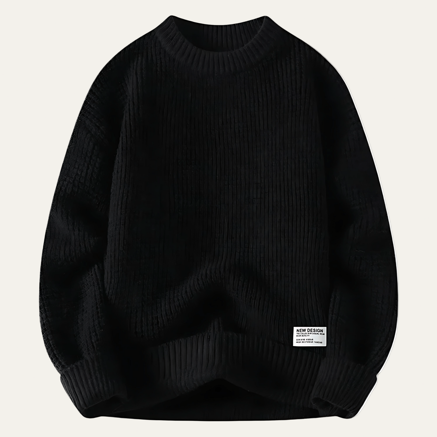 Men’s Wide Rib Relaxed Knit Sweater