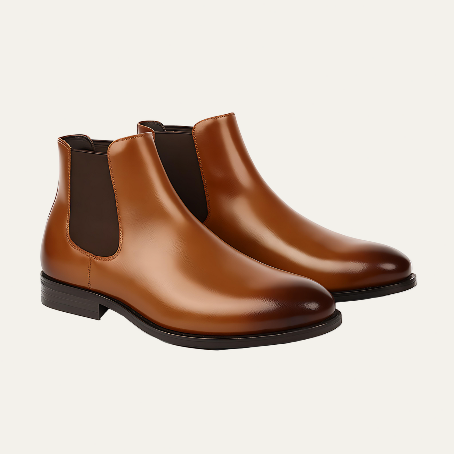 Men’s Polished Leather Chelsea Dress Boot