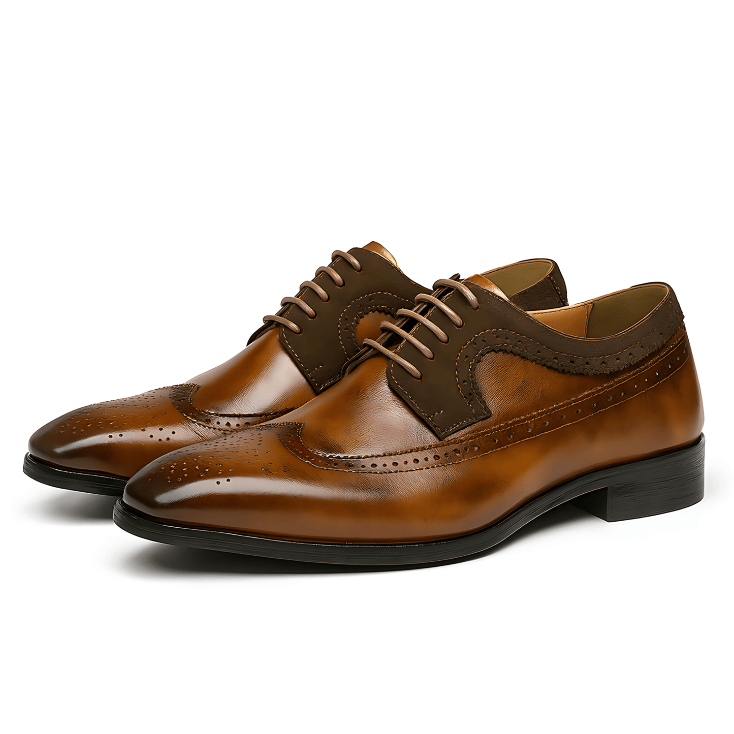 Cevori Classic Lace-Up Style Brogue Oxford Shoes