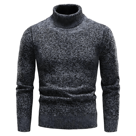 Cevori Classic Slim Fit Turtleneck Ribbed Jumper