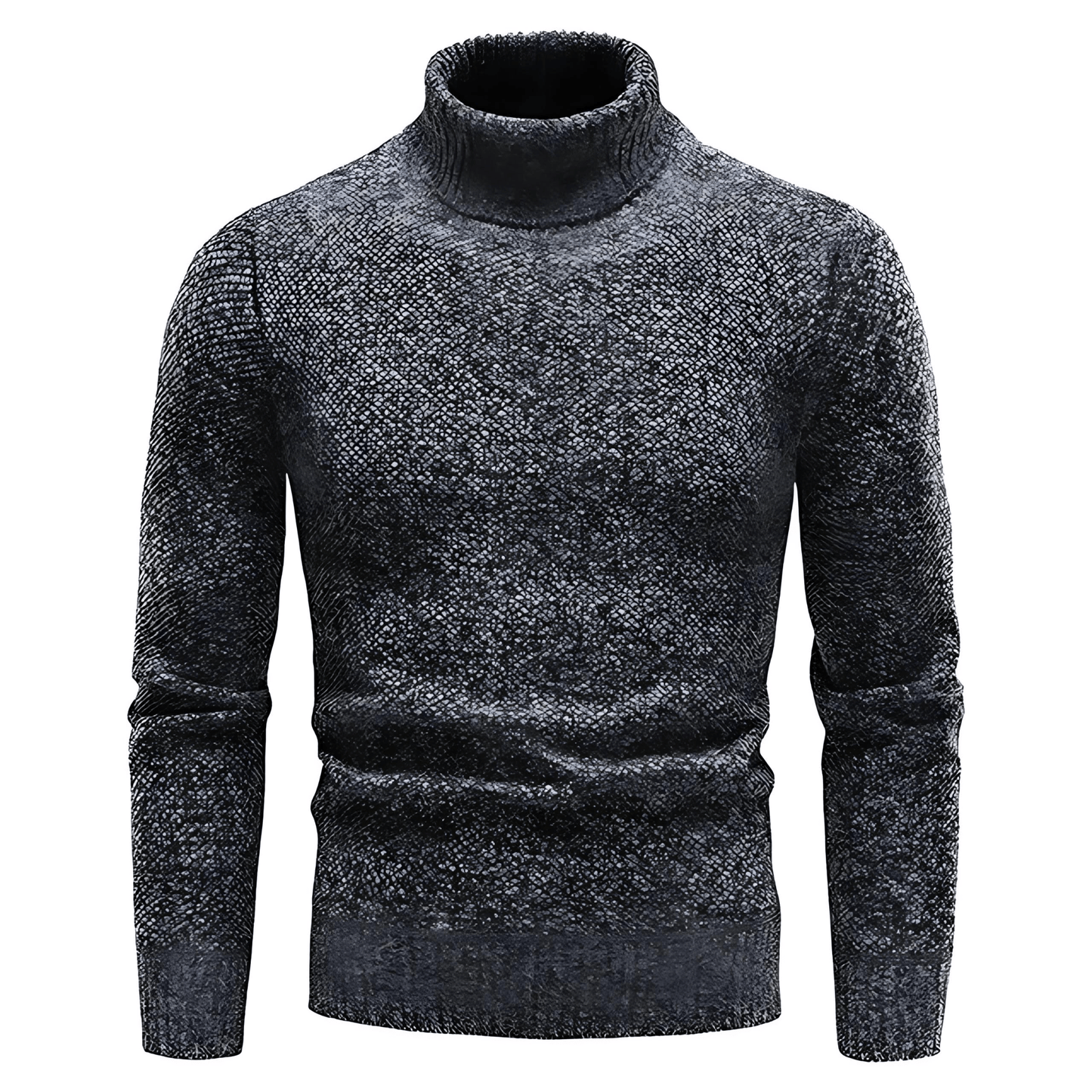 Men’s Heathered Slim Fit Turtleneck Sweater