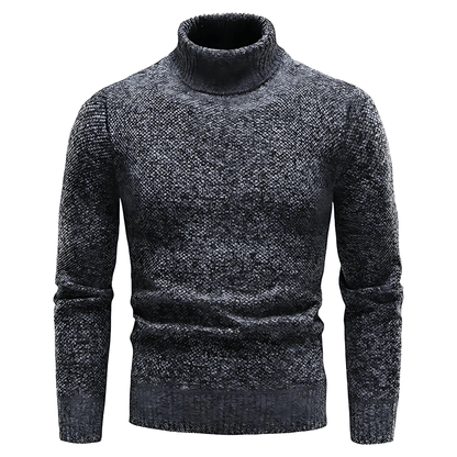 Men’s Heathered Slim Fit Turtleneck Sweater