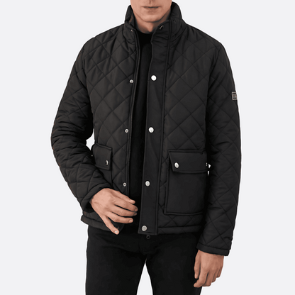 Men’s Diamond Quilted Winter Jacket
