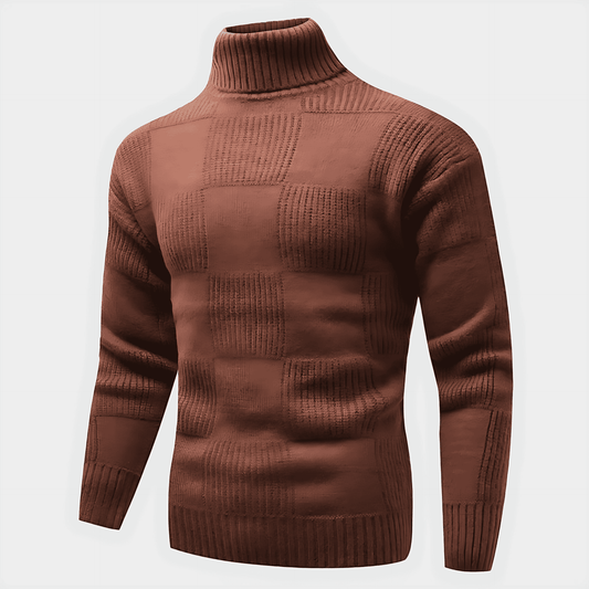 Cevori Fitted Style Turtleneck Jumper