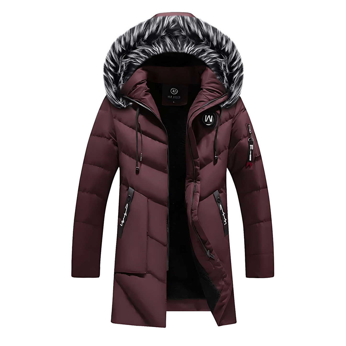 Cevori Fluffy Hooded Design Winter Long Parka