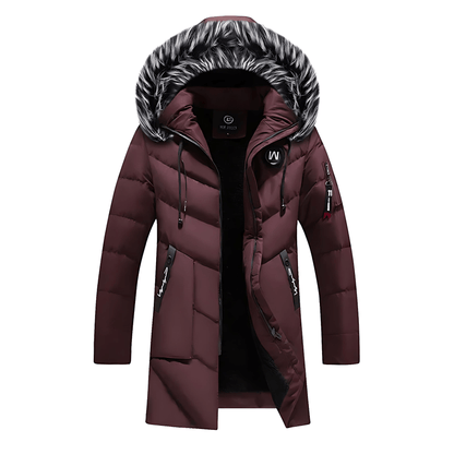 Cevori Fluffy Hooded Design Winter Long Parka