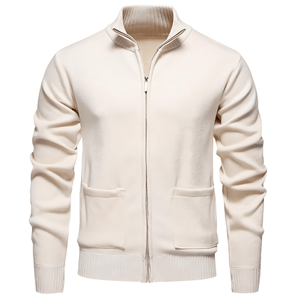 Cevori Full Length Zip-Up Cardigan with Pockets