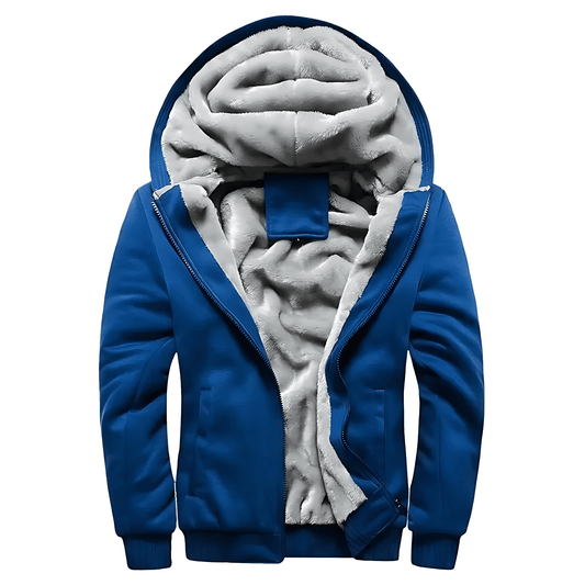 Cevori Hooded Design Fleece Quilted Jacket