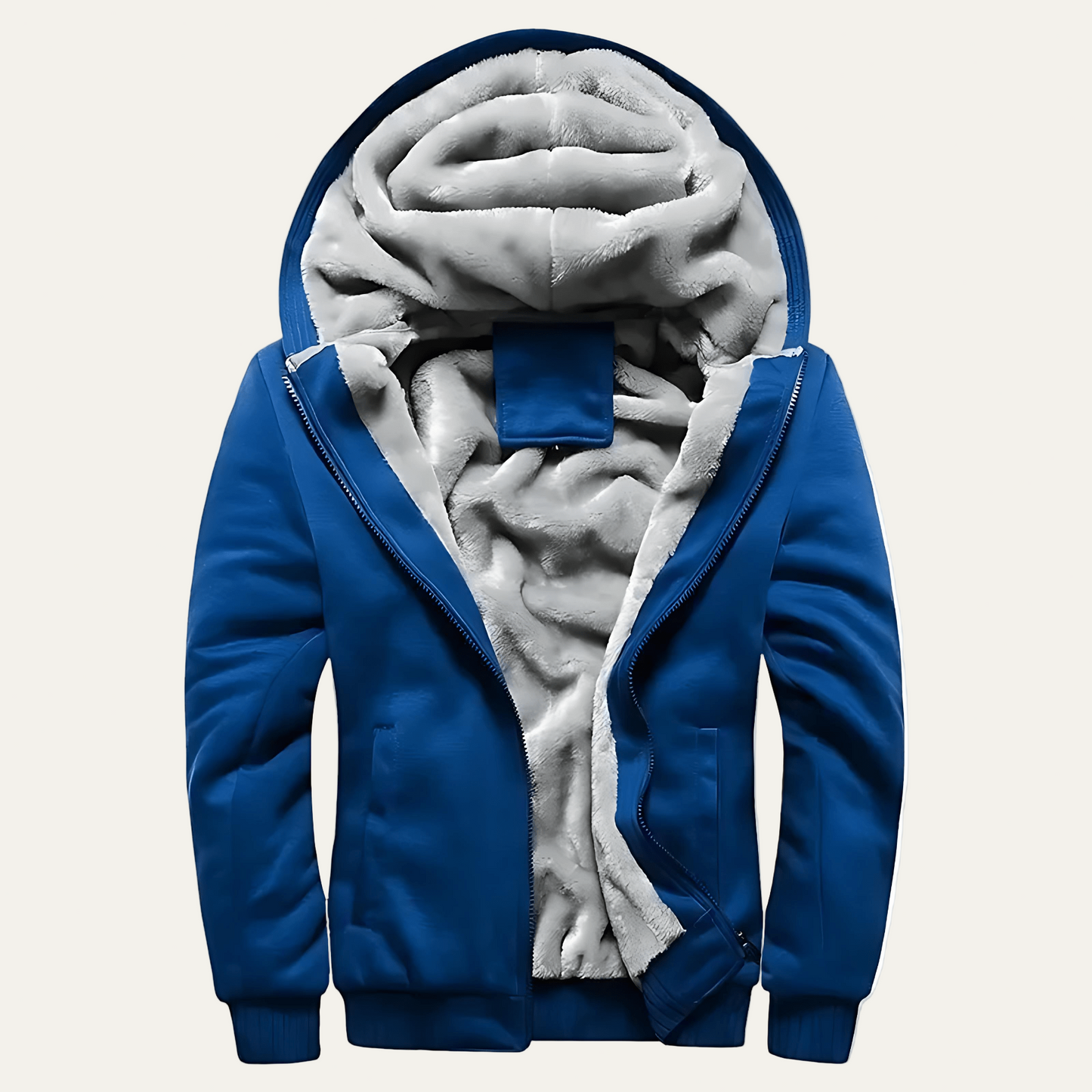 Men’s Thermal Fleece Lined Hooded Zip Jacket