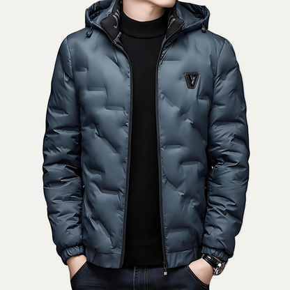 Men’s Fur Lined Leather Zip Jacket
