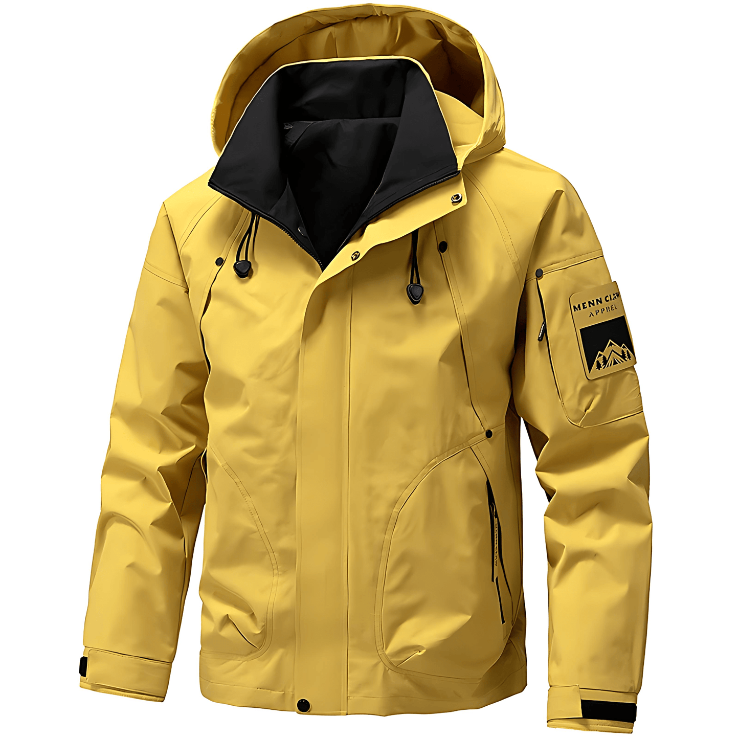 Cevori Hooded Zip Enclosure Ski Jacket