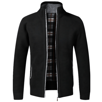 Cevori Knitted Long Sleeve Zip Cardigan