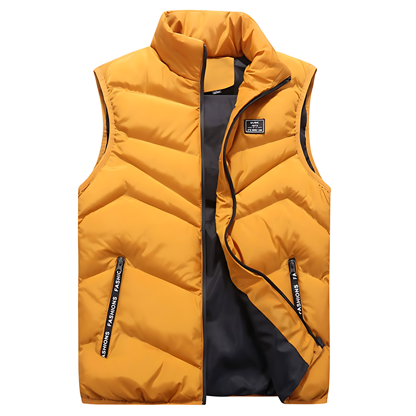 Men’s Chevron Quilted Sleeveless Puffer Vest