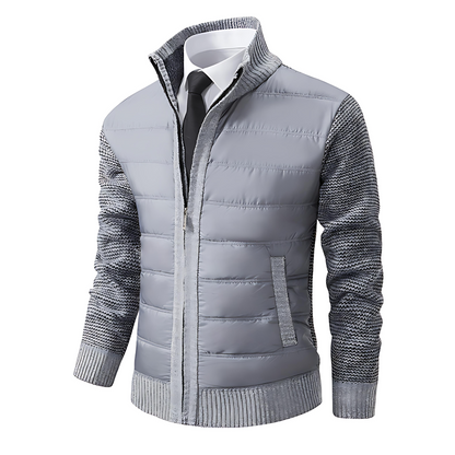 Men’s Quilted Knit Hybrid Zip Jacket