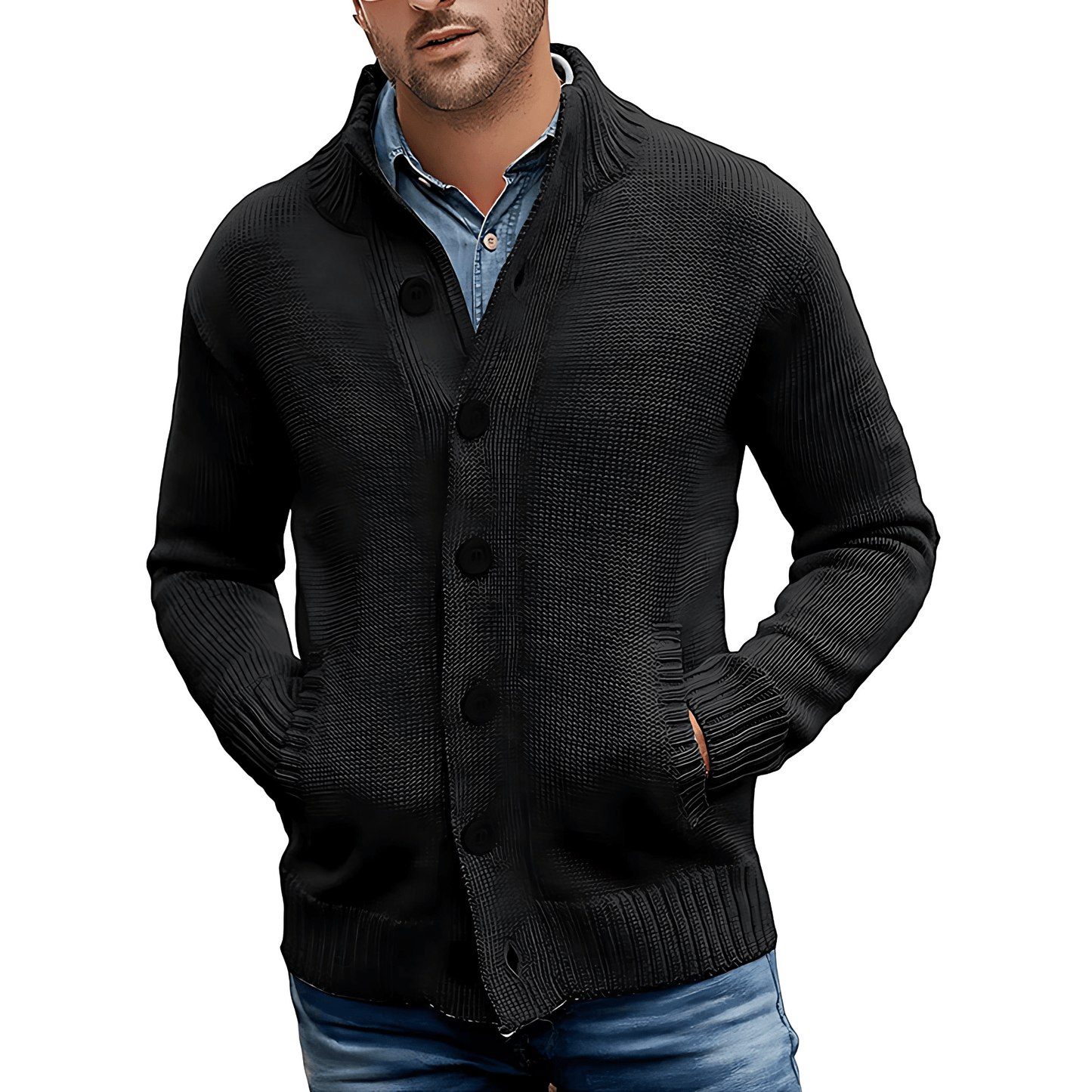 Cevori Modern Design Cardigan with Pockets