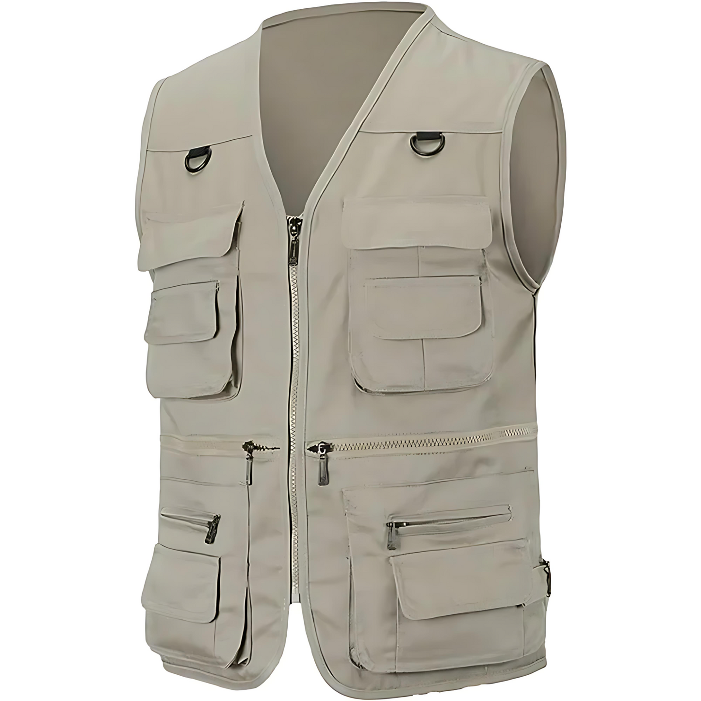 Cevori Multi-Pocket Cotton Utility Vest