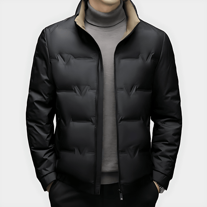 Cevori Quilted Style Stand-Up Collar Puffer Jacket