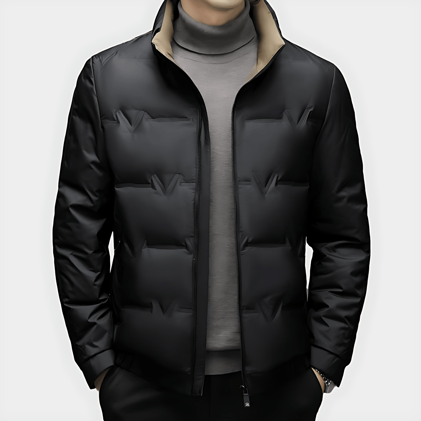 Men’s Insulated Quilted Full Zip Puffer Jacket