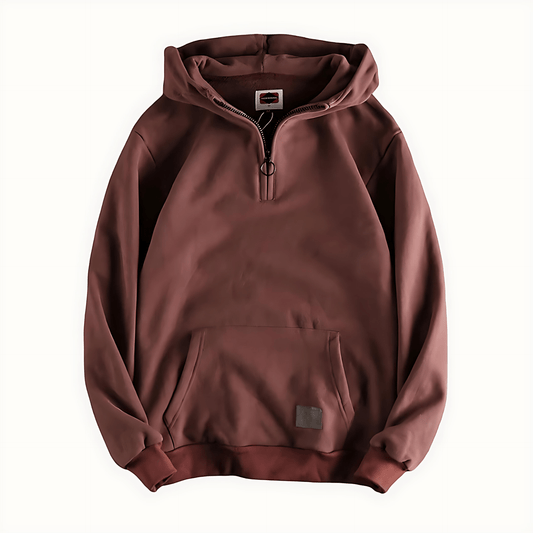 Cevori Relaxed Fit Half Zip Hoodie