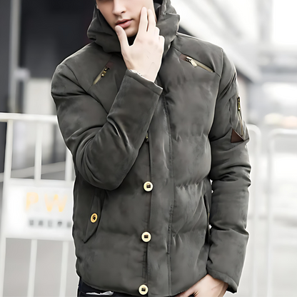 Cevori Relaxed Fit Insulated Insulated Padded Coat