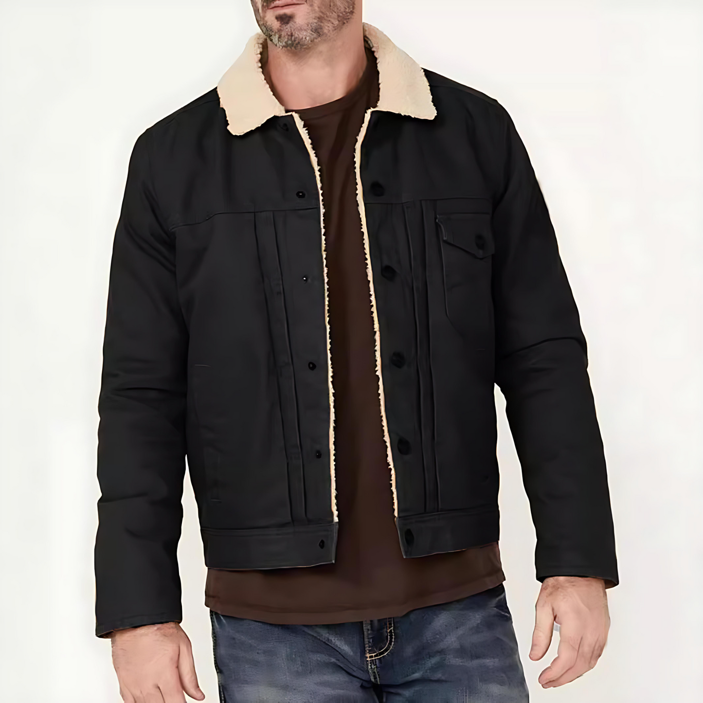 Men’s Sherpa Lined Trucker Jacket