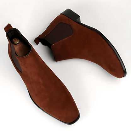 Men’s Suede Look Formal Chelsea Boots