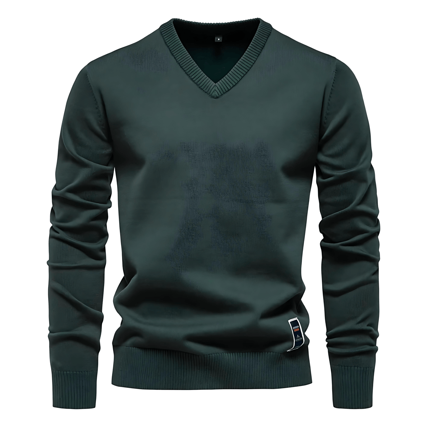 Men’s Classic Soft Ribbed V Neck Sweater