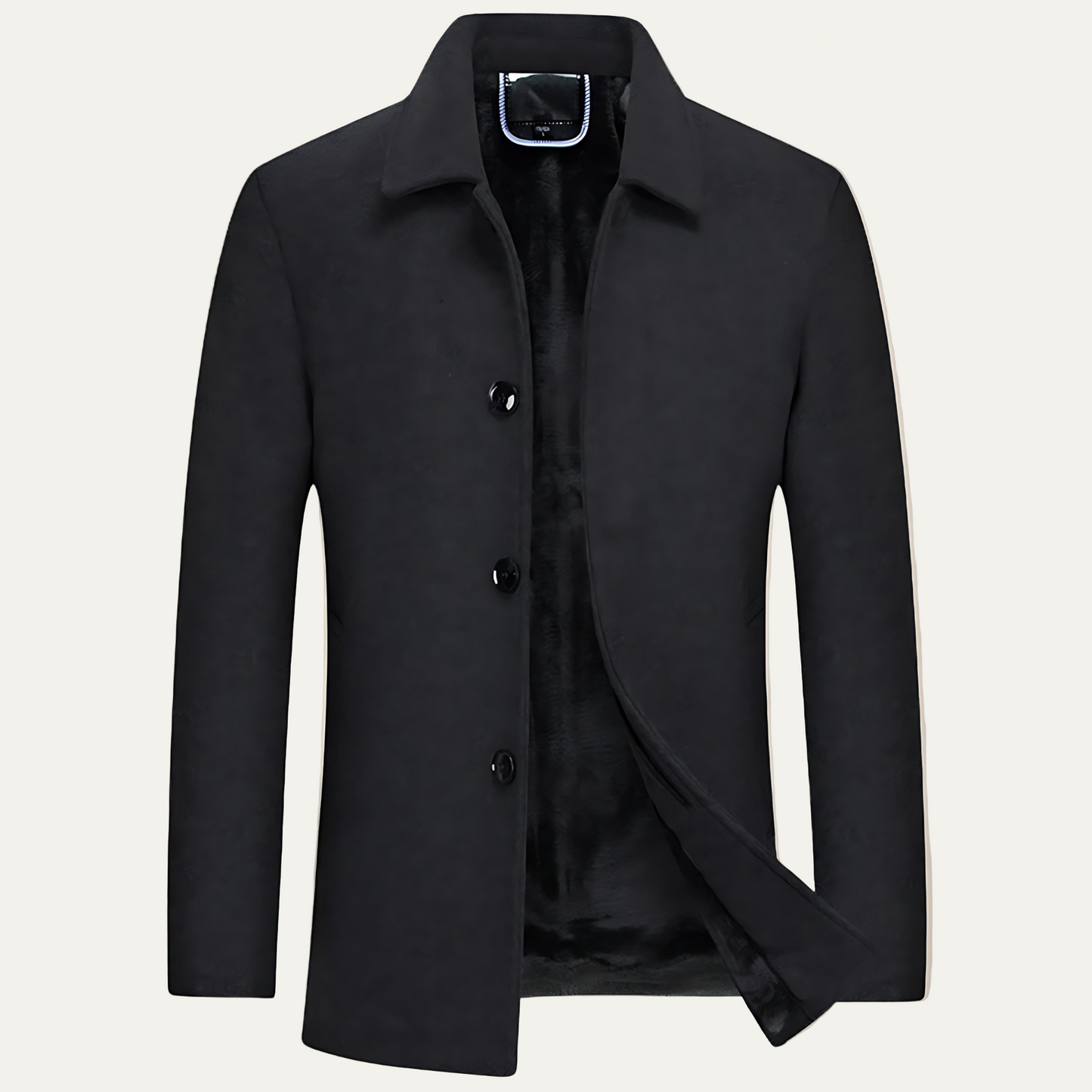 Men’s Plush Lined Three Button Mac Jacket