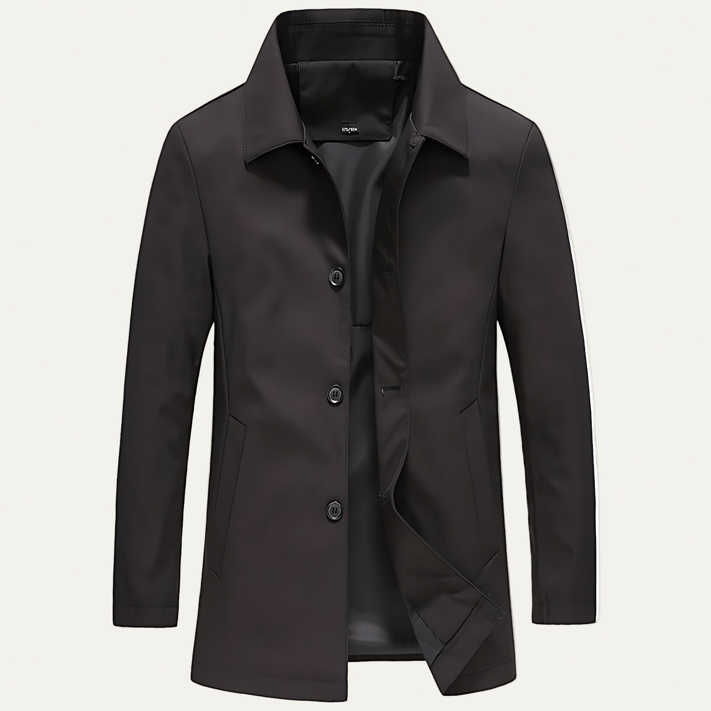 Men’s Classic Single Breasted Car Coat