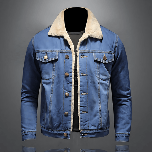 Cevori Stylish Denim Jacket with Warm Lining