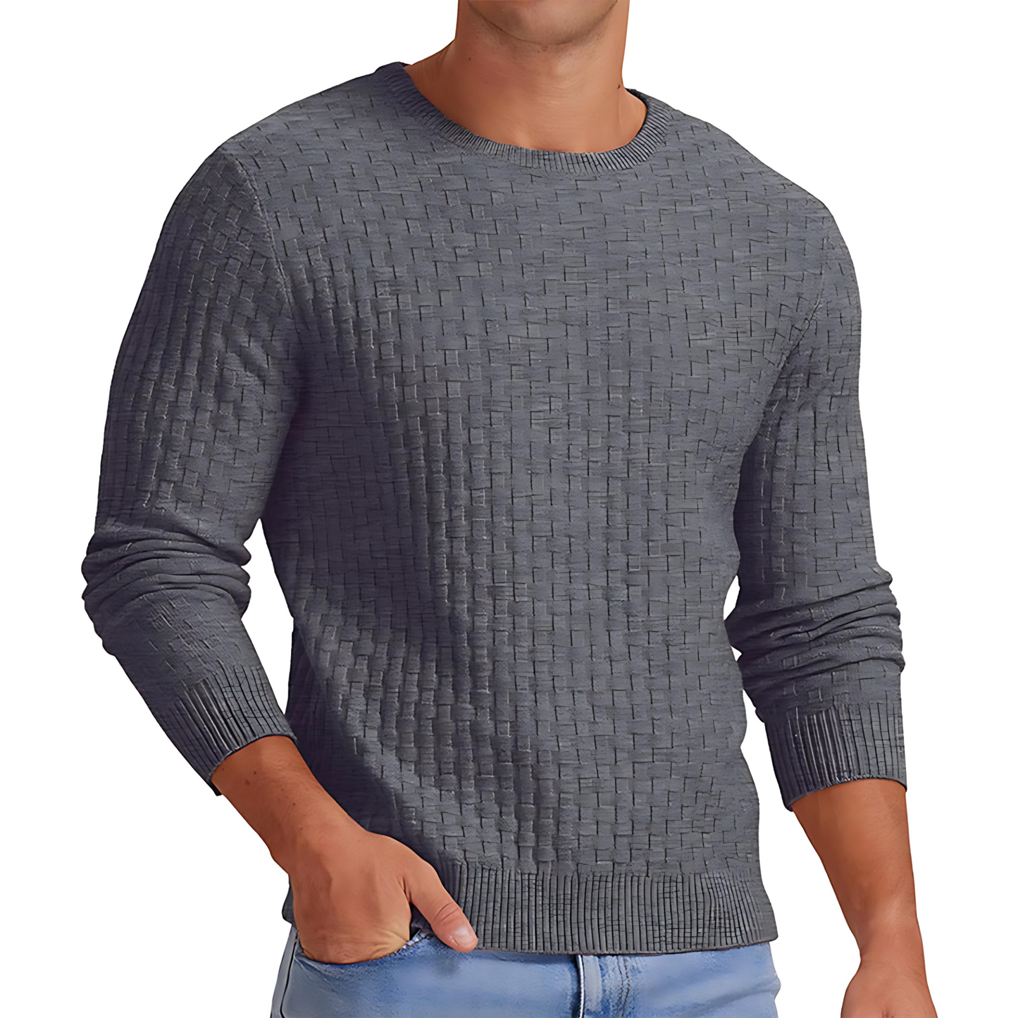 Cevori Stylish Knitwear Round Neck Jumper