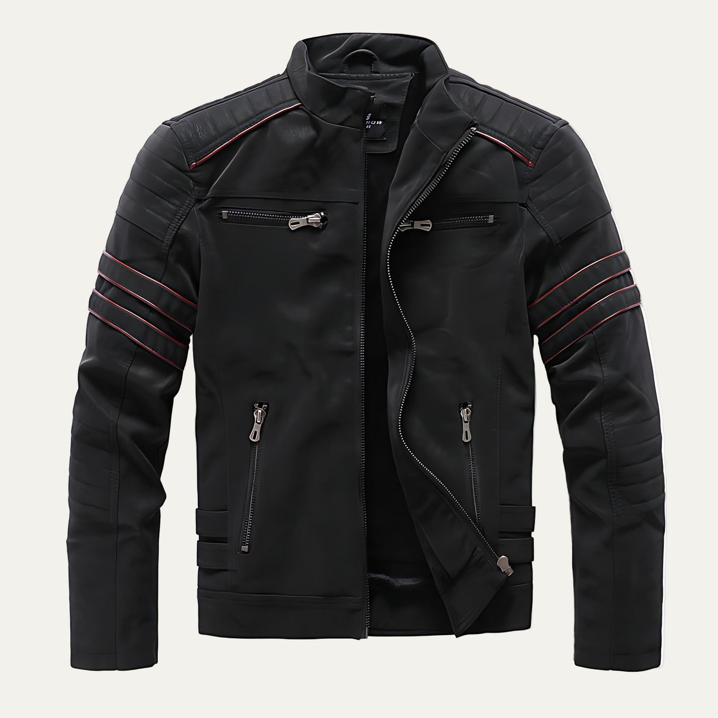 Men’s Quilted Racing Motorcycle Jacket