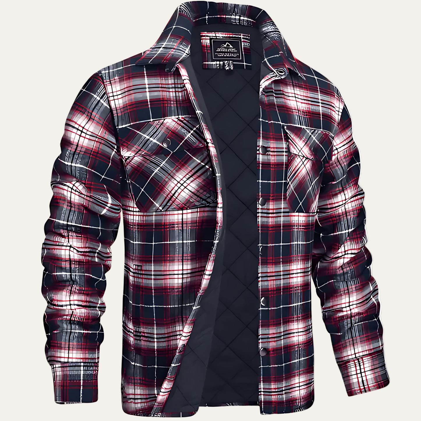 Men’s Quilted Plaid Flannel Shacket