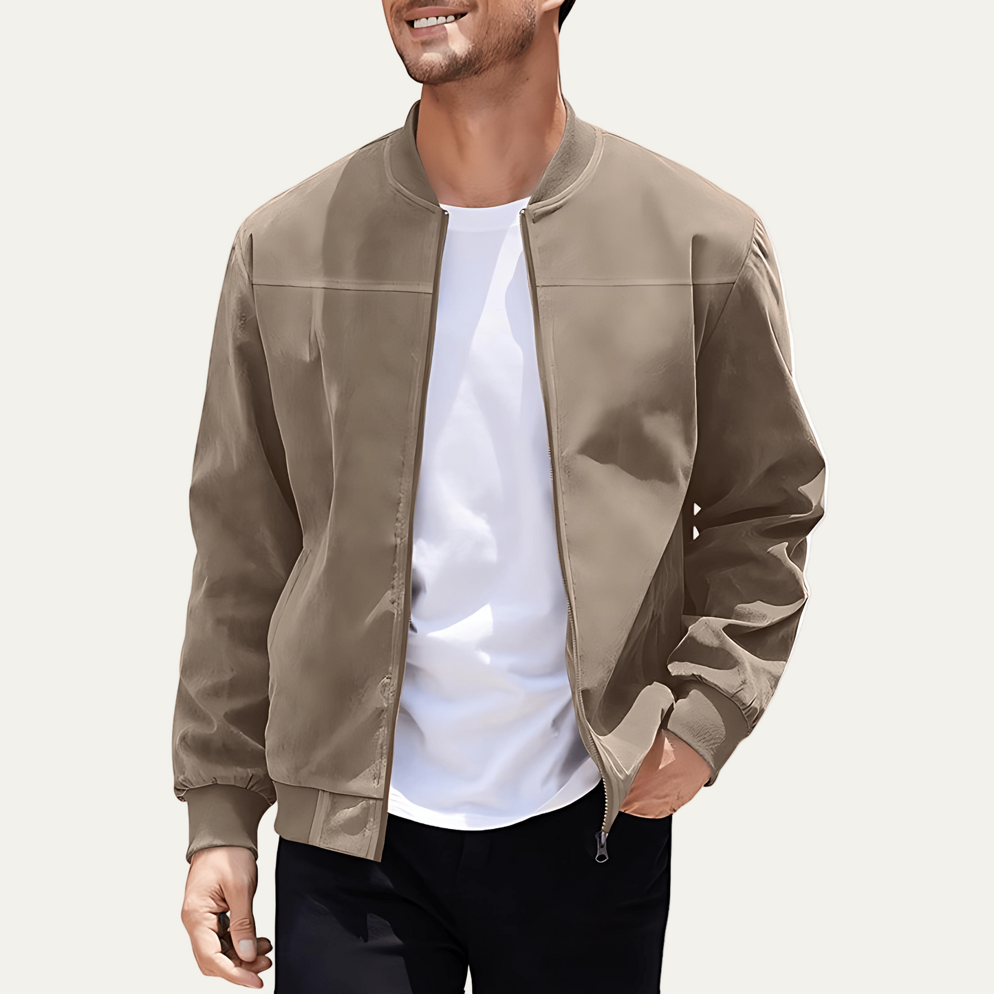 Men’s Classic Relaxed Fit Bomber Jacket
