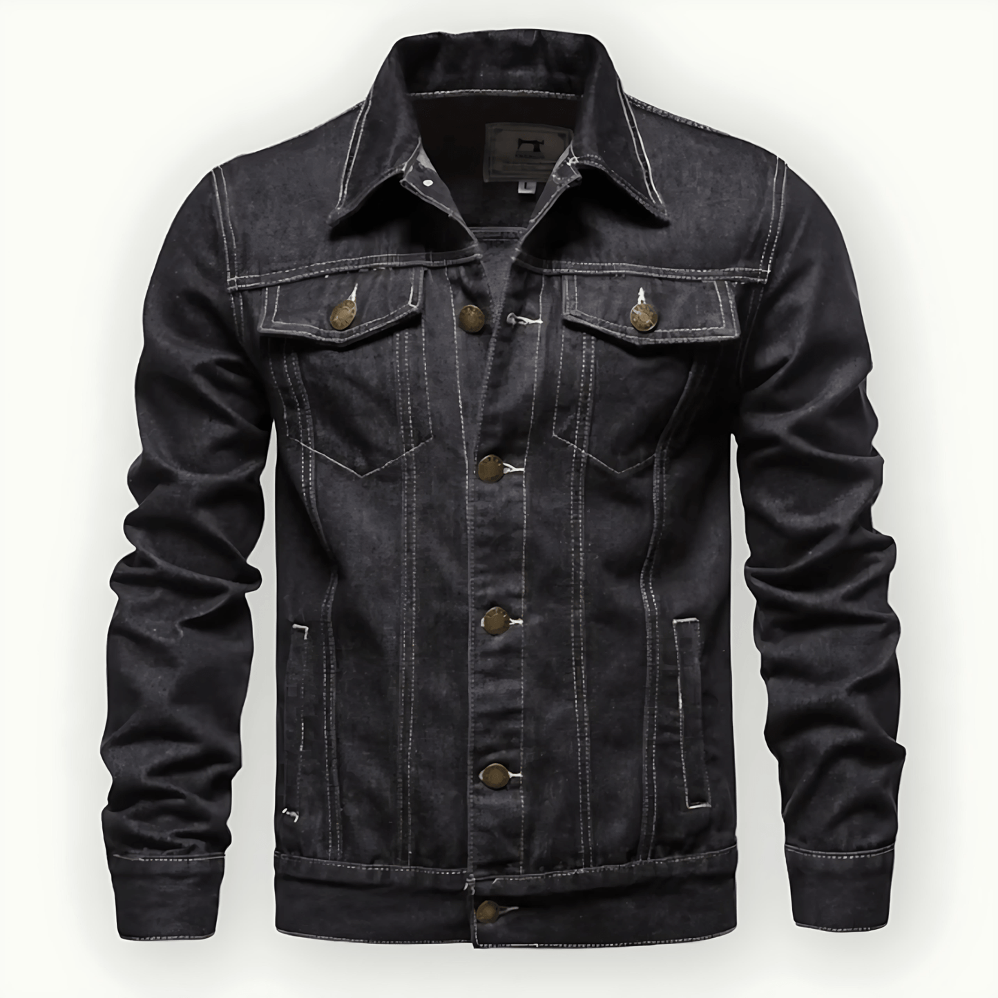 Cevori Tailored Fit Denim Trucker Jacket