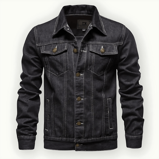 Cevori Tailored Fit Denim Trucker Jacket