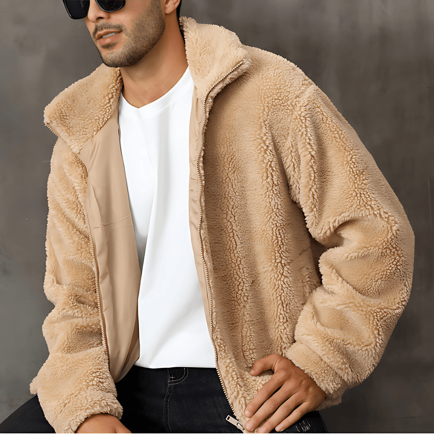 Cevori Warm Fur Lined Design Winter Coat