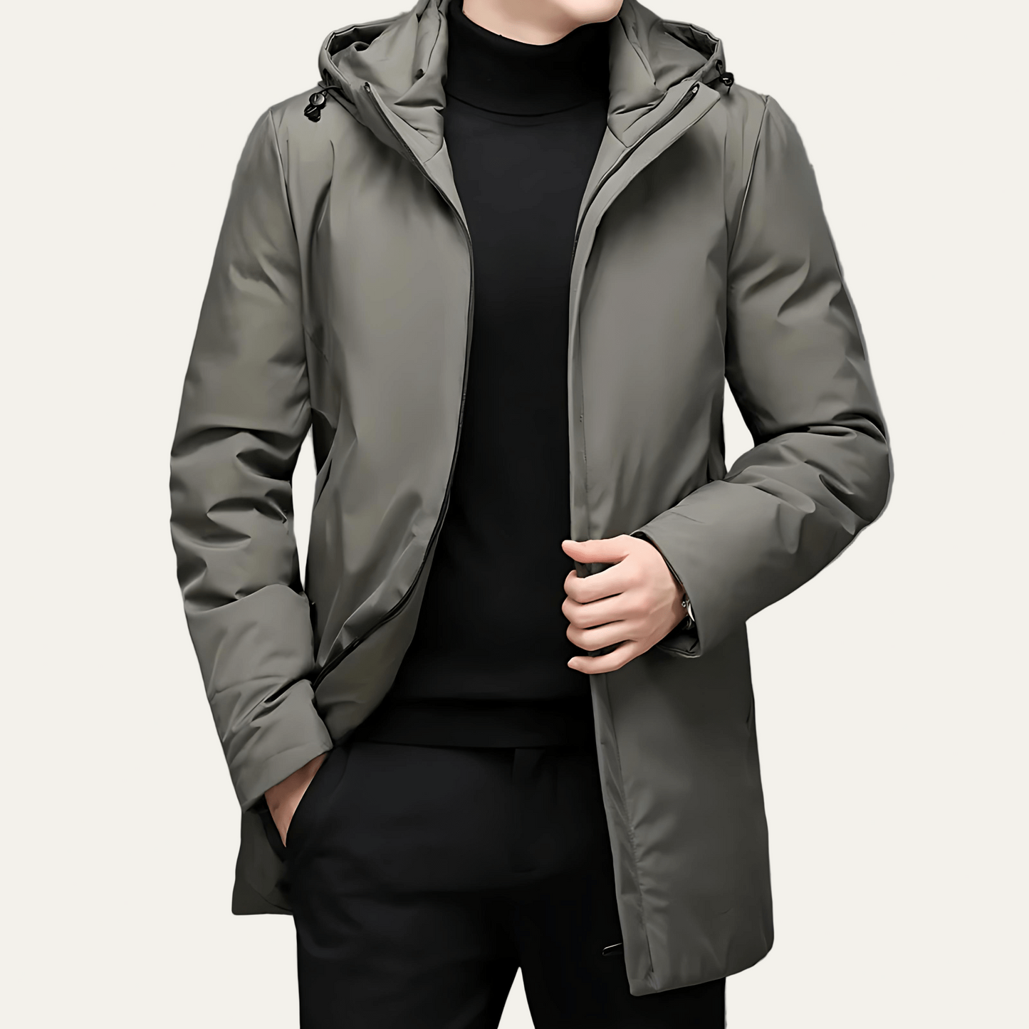 Men’s Water Resistant Hooded Parka