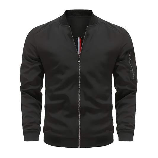 Cevori Winter Bomber Jacket with Zip Closure